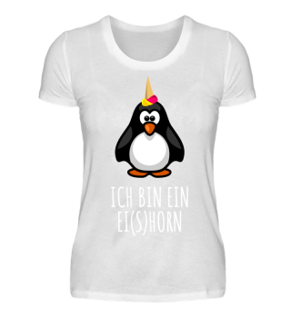 Ich bin ein Eishorn - süßer Pinguin
