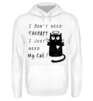 Cat Therapy Shirt funny Cats Kitty Gift