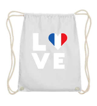 I love LOVE France Flag Flag Heart