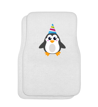 Geburtstags Pinguin mit Hut.