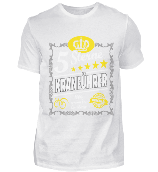 Kranführer T-Shirt Geschenk Beruf Lustig
