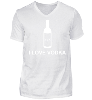 I Love Wodka Alkohol saufen Geschenk 
