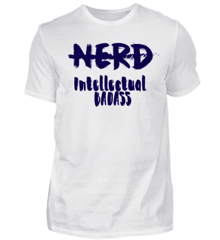 Nerd - Intellectual Badass - Gift Idea - nerdy - Genie - Brain - Geschenk