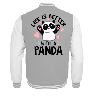 Pandabär Panda Bär Herz Kinder Shirt Mädchen Kind Niedlich Herz Tier Tiere Kindergarten Baby Süß Sprüche Spruch Cool Lustig Witzig Geschenk