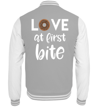 Love at first bite Donut Cookie - Liebe Lustig Spruch Süß Fast Food funny cool Geschenk Gift Birthday Geburtstag