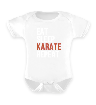 Eat Sleep Karate Repeat Funny Gift
