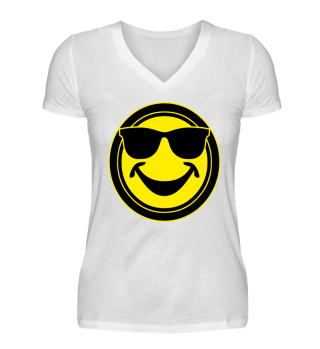 COOL yellow SMILEY with sunglasses