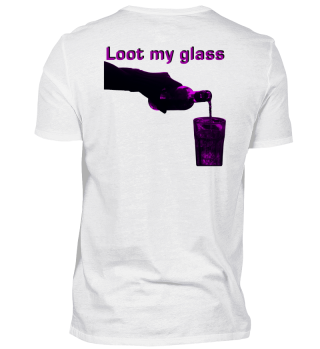 loot my glass pink back 