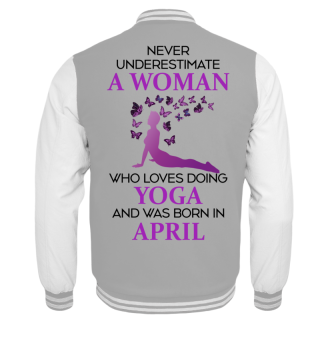 April Woman loving Yoga