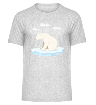 Save the climate Polar Bear Ice Floe