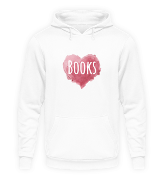 Books Heart Pink, Book Lovers Gift