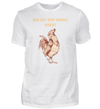 Vintage Hühner T-shirt für Landwirt Geflügelbauer
