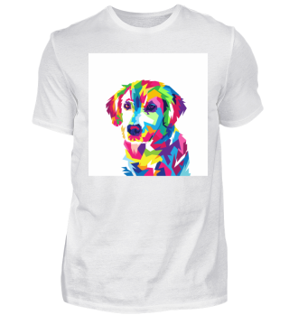 Bunter Hund cooles Tshirt Sport 