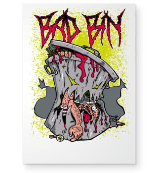 Bad Bin T-Shirt | Rockiges Design