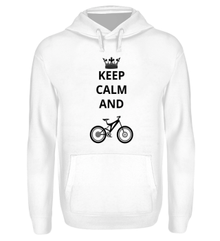 geschenk keep calm and mountainbike cycle