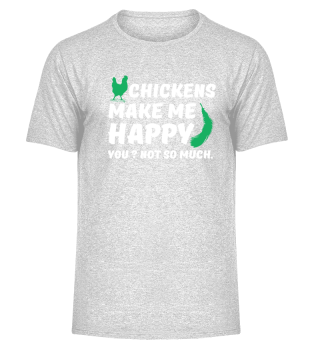 Chickens make me Happy You? not so much