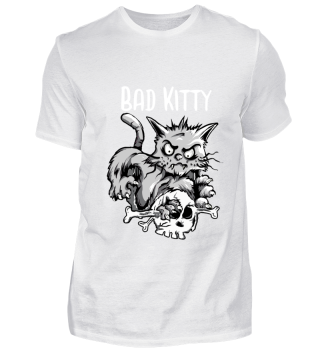 Bad Kitty mit Skull böse Katze