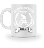 Mountainbikerin Tasse - Cooles Geschenk