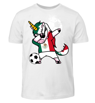 Mexico Fussball Einhorn Unicorn Dab
