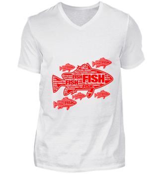 GIFT- GO TO FISH DESIGN RED