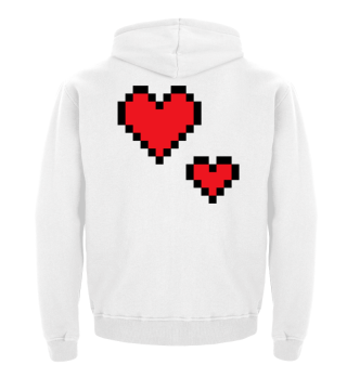 Pixelated Illustrations Hearts gift idea