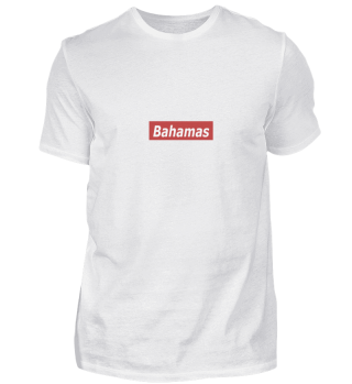 Bahamas Geschenk weiß rot Bahamas Gesch
