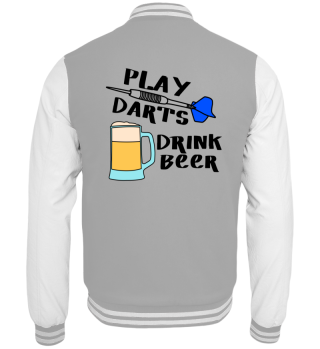 Play Darts Drink Beer Fun Shirt gift 