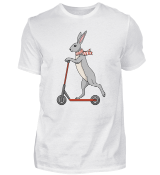 Hase auf Roller / Bunny Rabbit, Scooter