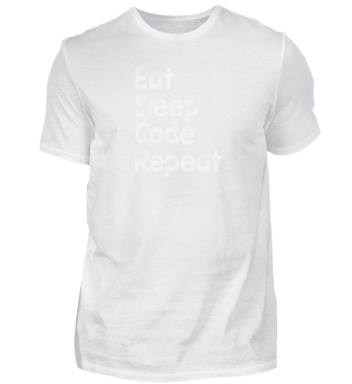 Eat Sleep Code Repeat Funny Programming