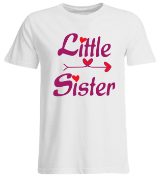 Little Sister Arrow heart - Gift Idea