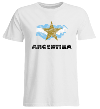 Fußball Flagge Vintage Stern Argentina