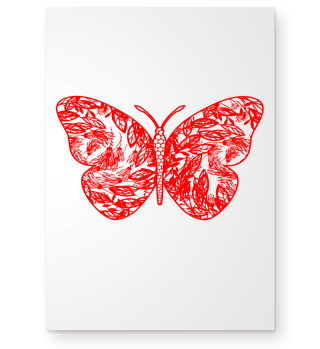 GIFT- BEAUTY BUTTERFLY RED