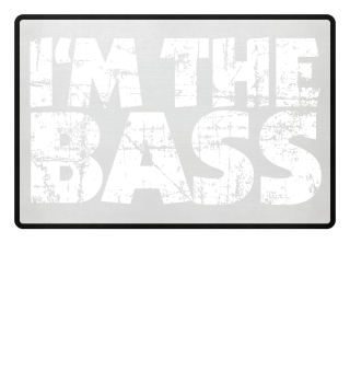 I'm the Bass Vintage Weiß