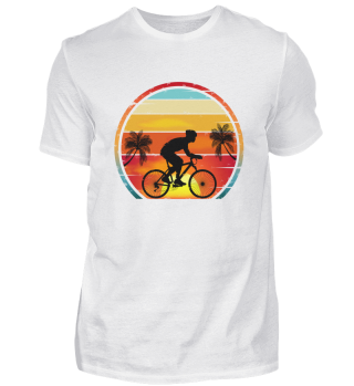 biking vintage sunset