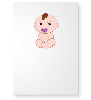 Pacifier Baby. Gift idea.