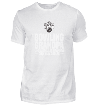 Funny Bowling Grandpa Proud Grandfather Bowling Lover