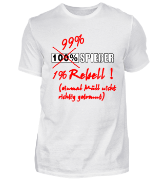 1% Rebell T-Shirt - Müll nicht getrennt