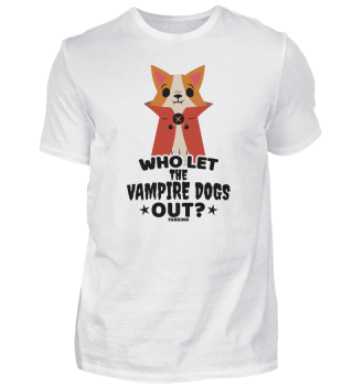 Vampire dog Halloween funny saying