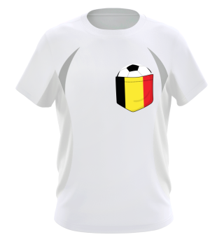 Football Belgique dans la poche poitrine