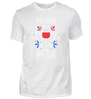 Red wine and blue