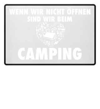 Coole Campingfreunde-Matte