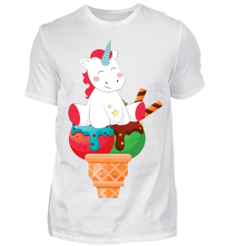 Unicorn on Top of Ice cream