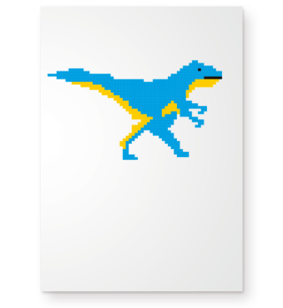 Pixel Dino Dinosaurier Videospiel 