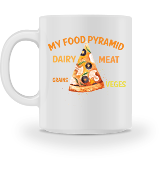 My food pyramid dairy meat grains veges