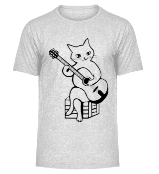 Cute Guitar Cat