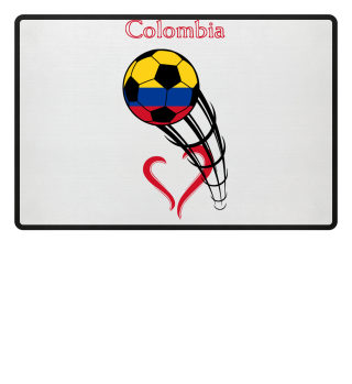 Colombia Fußball Flagge Herz Geschenk