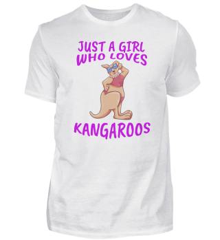 Mädchen liebt Känguru