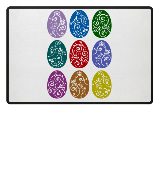 ★ Nine Boho Ornaments Easter Eggs 10