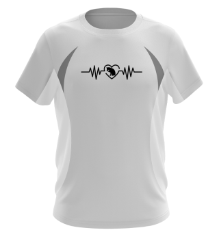 Heartbeat Katze - T-Shirt