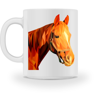 Pferd in der Farbe Orange 
